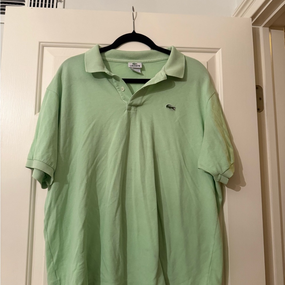 Lacoste Men's Light Green Polo Shirt